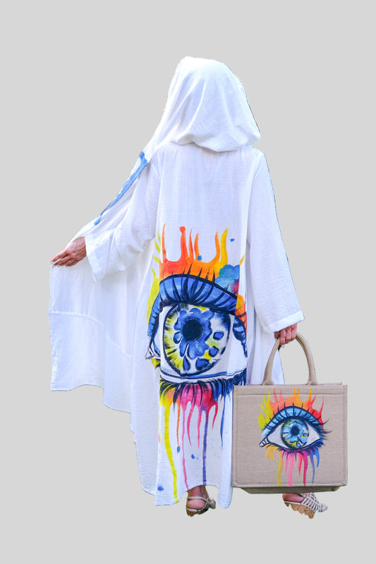 Aphrodite hand painted kimono