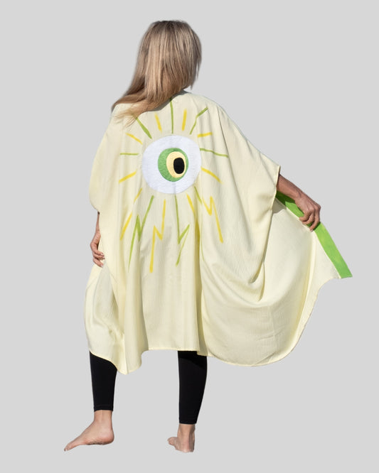 Hera Abaya - Yellow & Green ( Short )
