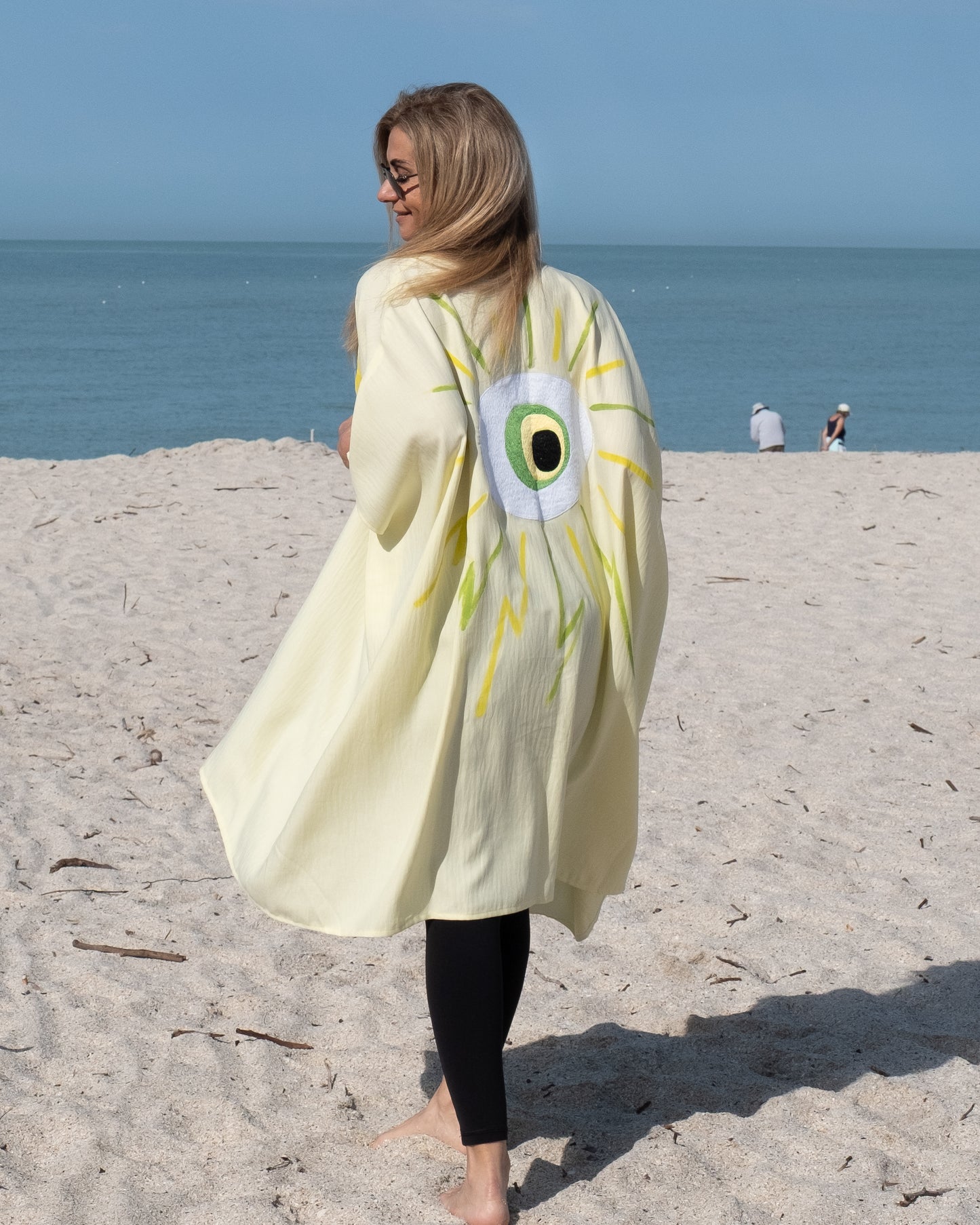 Hera Abaya - Yellow & Green ( Short )