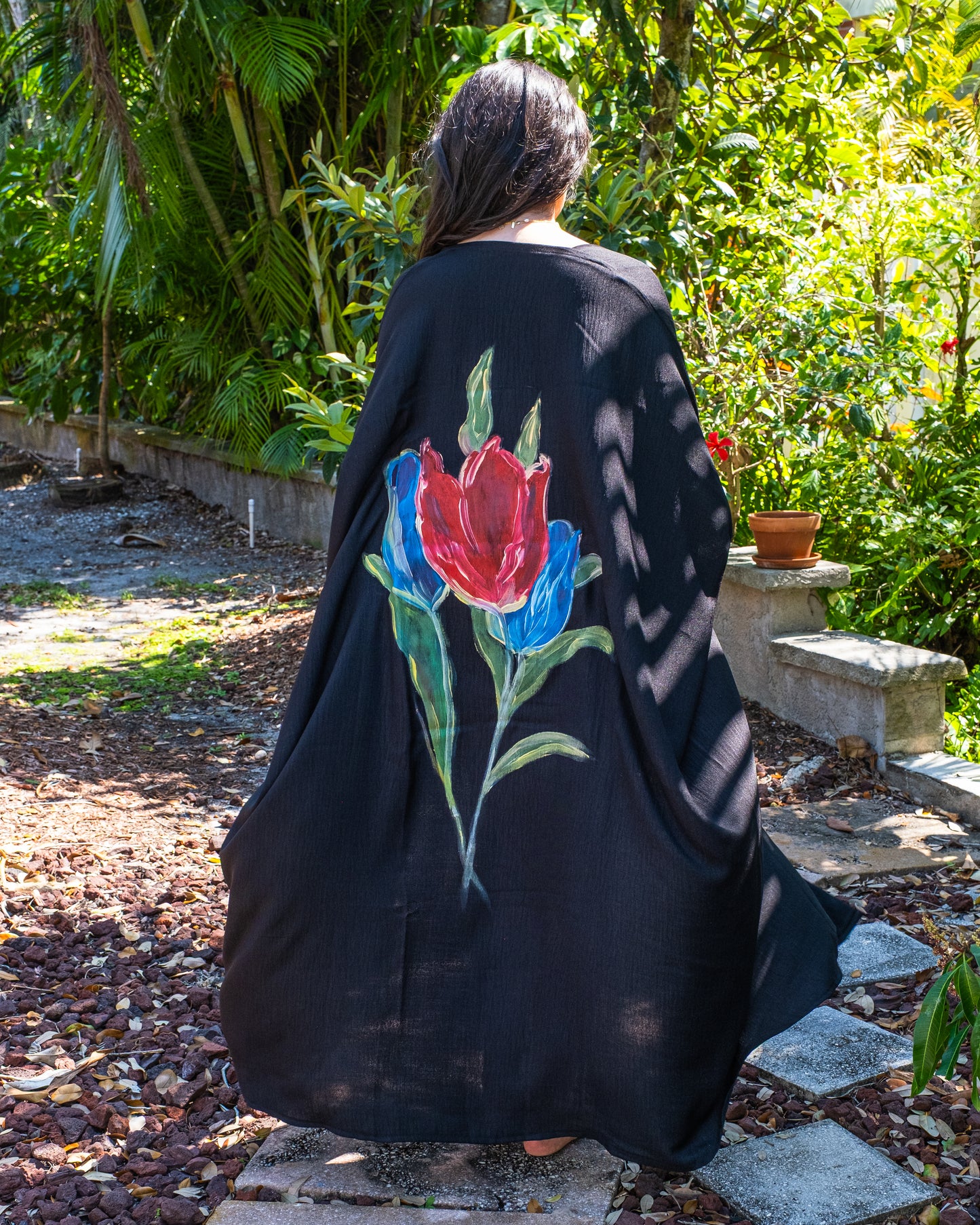 Rose Abaya - Black