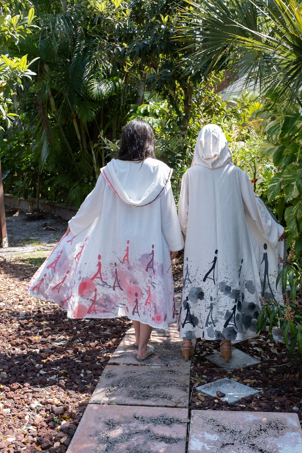 Abaya Signature Kimono - Cream & Black