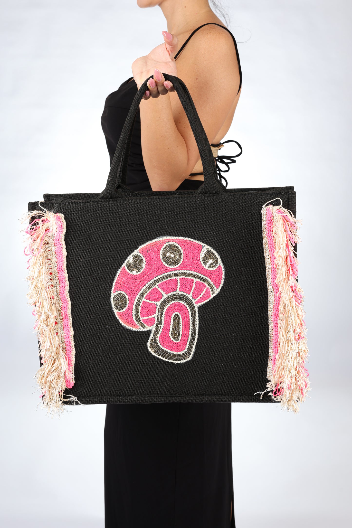 Beatrix Black Tote Bag