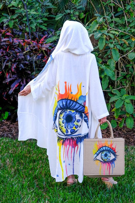 Aphrodite hand painted kimono