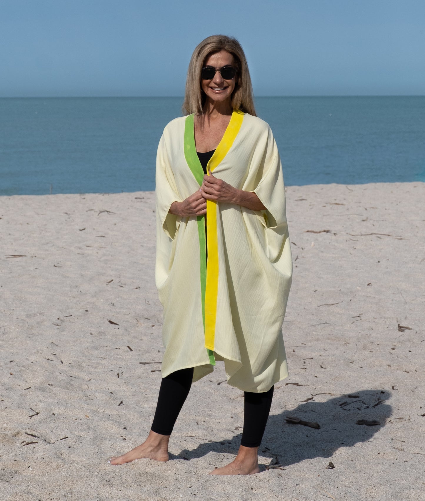 Hera Abaya - Yellow & Green ( Short )