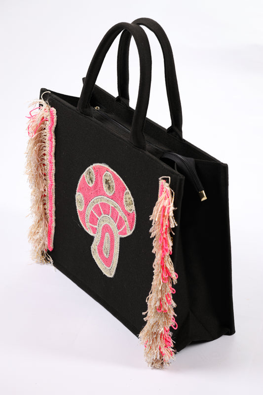 Beatrix Black Tote Bag